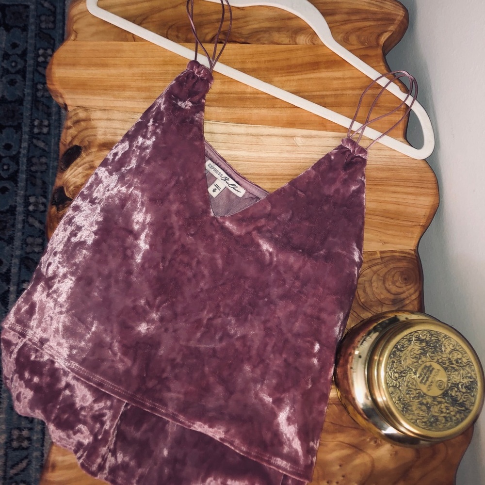 Pink velvet Express tank